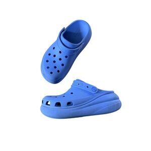Crocs light purple wedge clogs